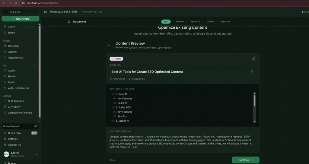 How I Use This AI Tool to Create SEO-Optimized Content That Ranks on Google (Using the Optimize Existing Method)