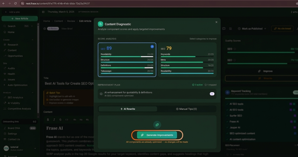 How I Use This AI Tool to Create SEO-Optimized Content That Ranks on Google (Using Generate Article Method)