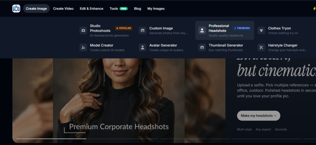 AI Portraits and Professional Headshots