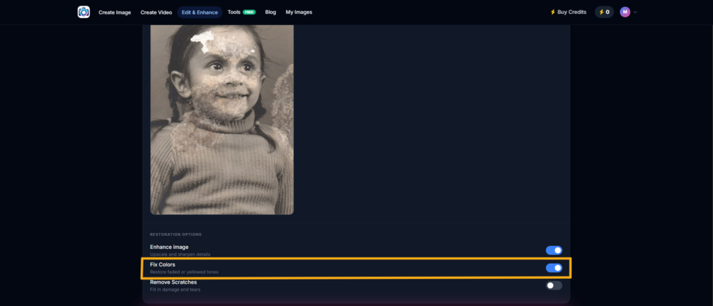 Enable Fix Colors